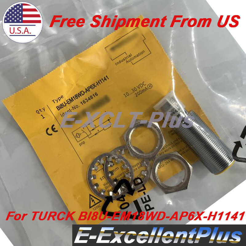 10-30VDC 200mA Proximity Switch Sensor PNP For TURCK BI8U-EM18WD-AP6X-H1141
