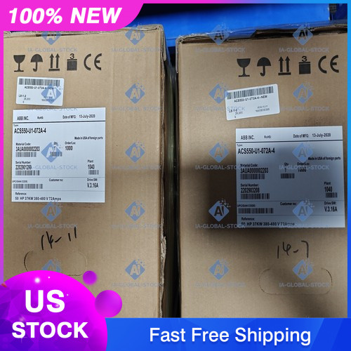 ABB VFD AC DRIVE ACS550-U1-072A-4 50HP 72A 380-480V 3PH 37KW Free Ship