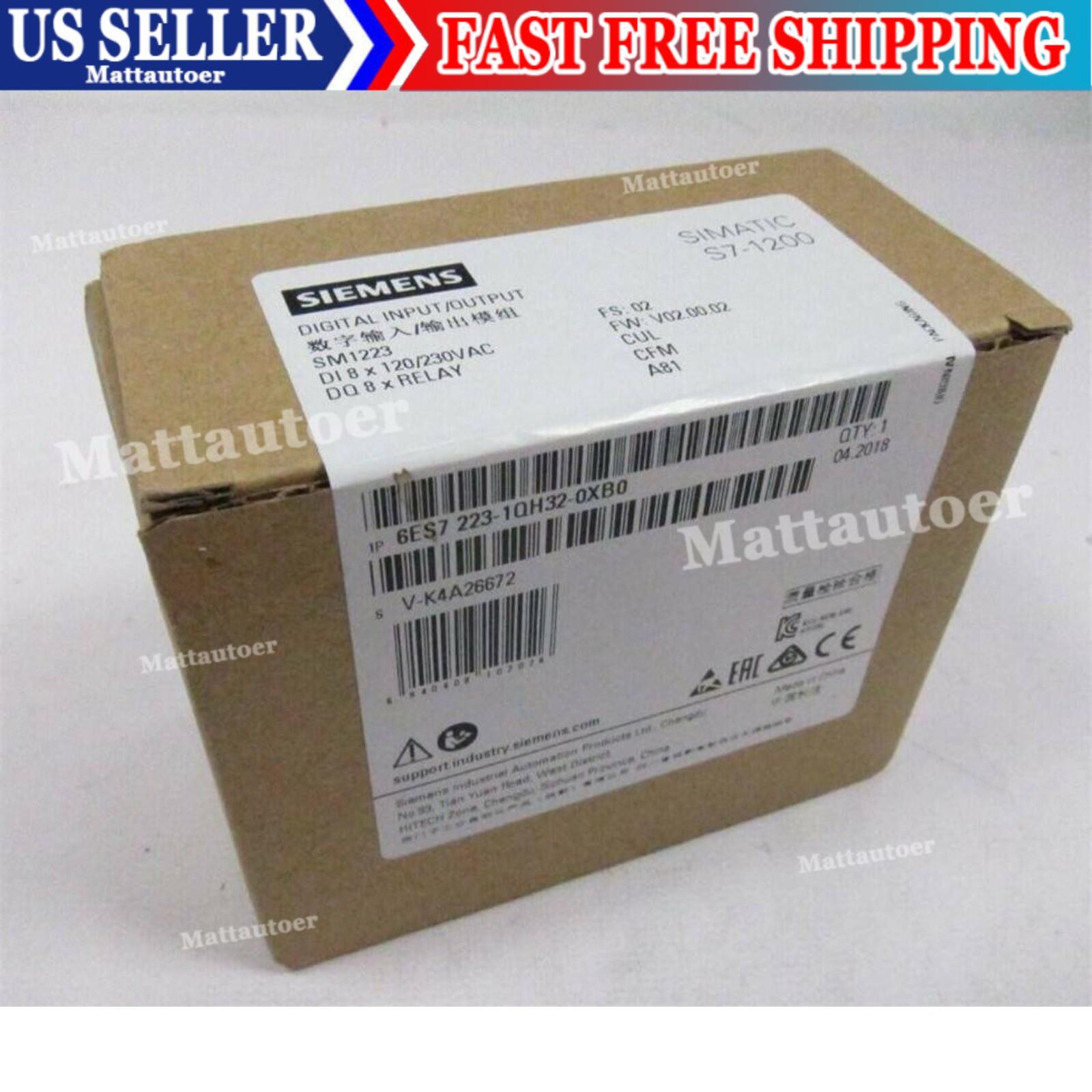 New Siemens 6ES7 223-1QH32-0XB0 6ES7223-1QH32-0XB0 S7-1200 Digital I/O SM 1223