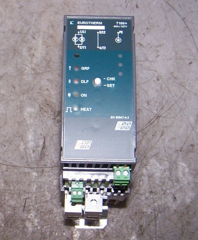 NEW EUROTHERM 7100S SINGLE PHASE SOLID STATE CONTACTOR 40A/127V/NONE/XXX/MSFU