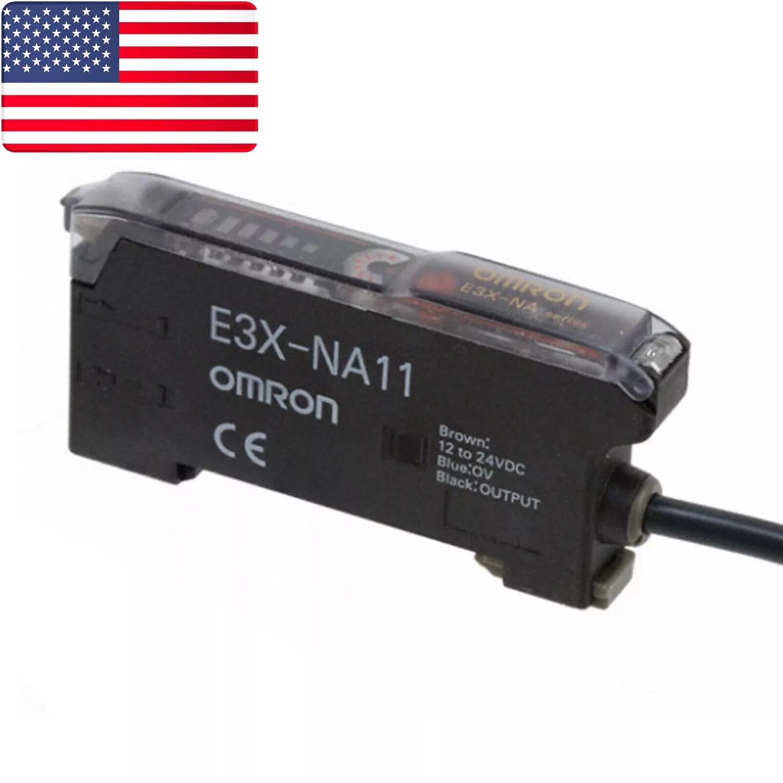 New In Box Omron E3X-NA11 2M Photoelectric Sensors 12-24VDC- US Stock
