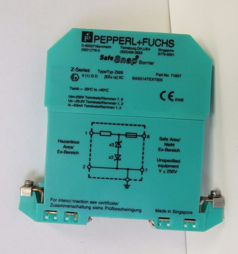 USED PEPPERL+FUCHS Z928 ZENER BARRIER