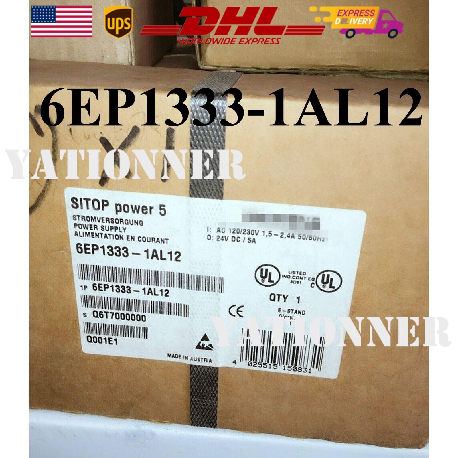 New Siemens SITOP power 5 A 6EP1333-1AL12 6EP13331AL12