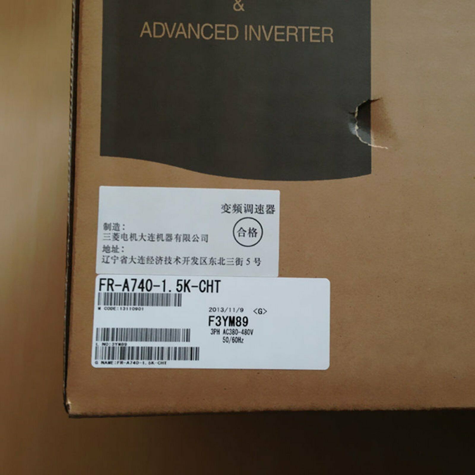 1PCS Inverter FR-A740-1.5K-CHT ( FRA74015KCHT ) NEW MITSUBISHI In Box