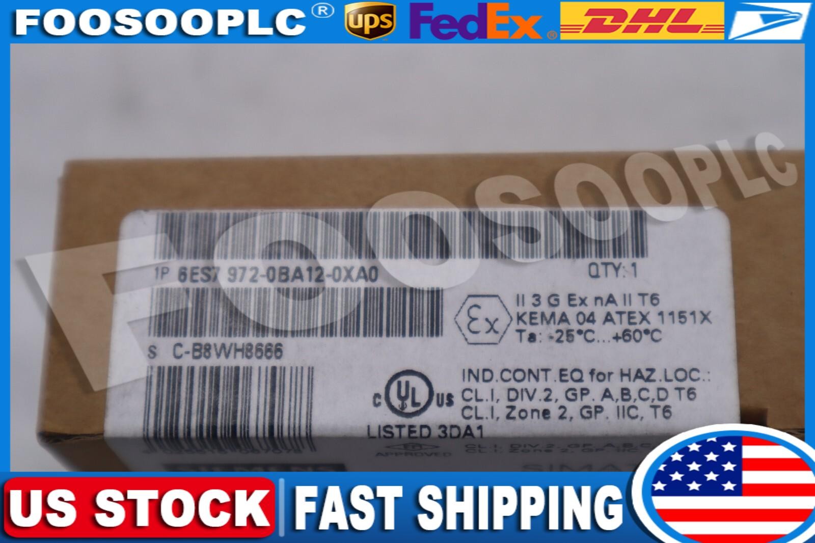 NEW Siemens 6ES7972-0BA12-0XA0 PROFIBUS CONNECTION PLUG SIMATIC DP STOCK B-1494