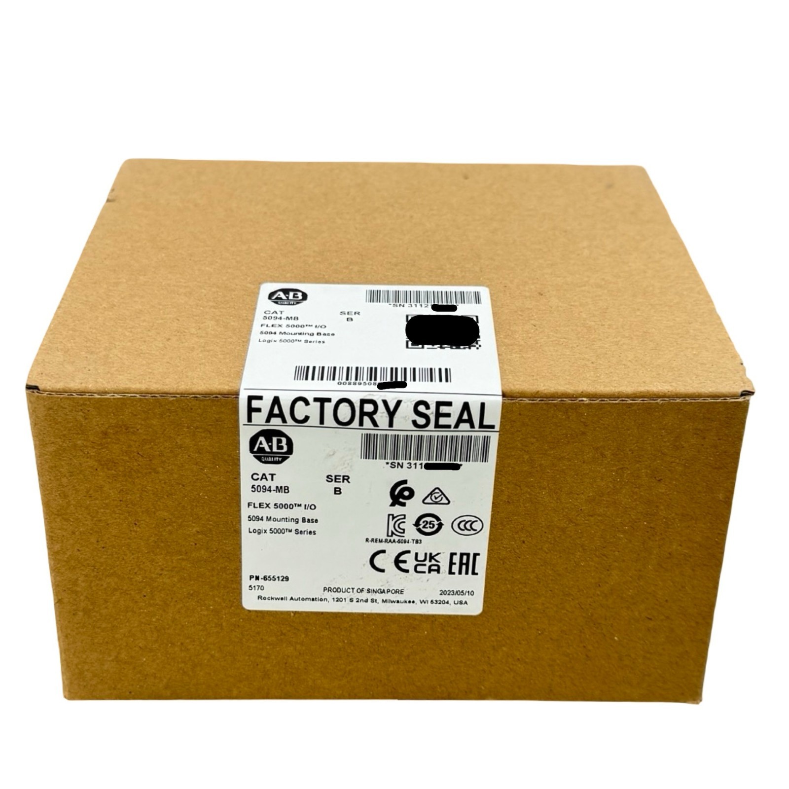 Allen Bradley Cat 5094-MB Flex 5000 I/O 5094 Mounting Base Logix 5000 Series