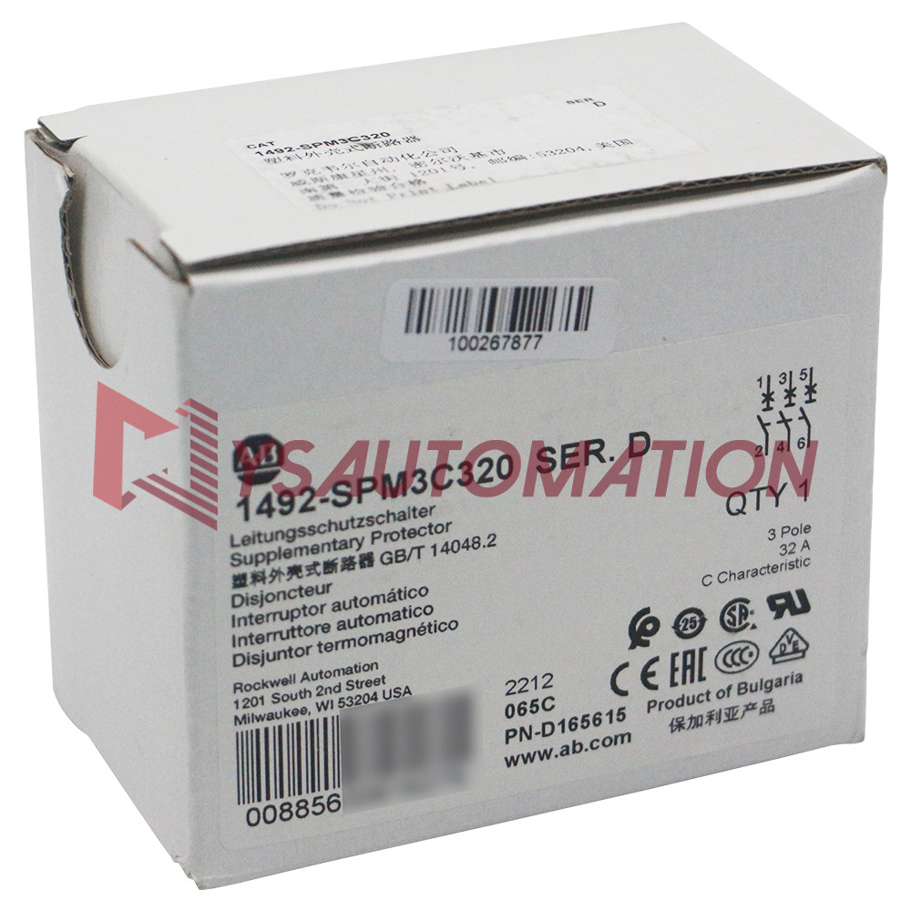 NEW ALLEN-BRADLEY 1492-SPM3C320 Supplementary Protectors 3 Pole Configuration