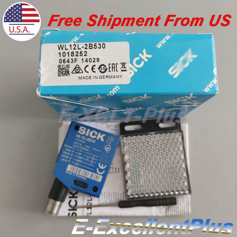 For Sick WL12L-2B530 Photoelectric Reflex Sensor Switch 1018252 10-30VDC 100mA