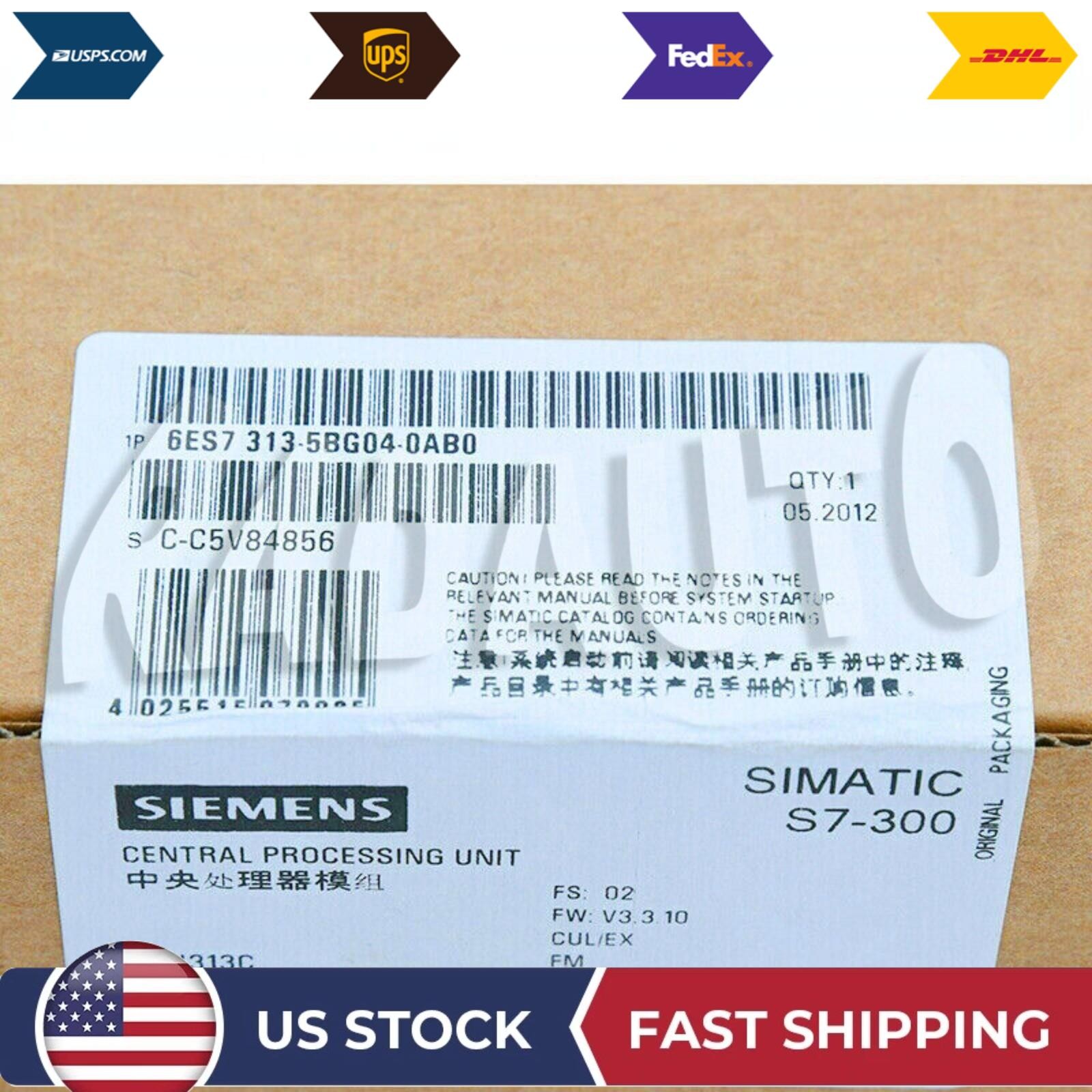 1 PCS Brand New Siemens 6ES7313-5BG04-0AB0 6ES7 313-5BG04-0AB0 Unopened In Stock