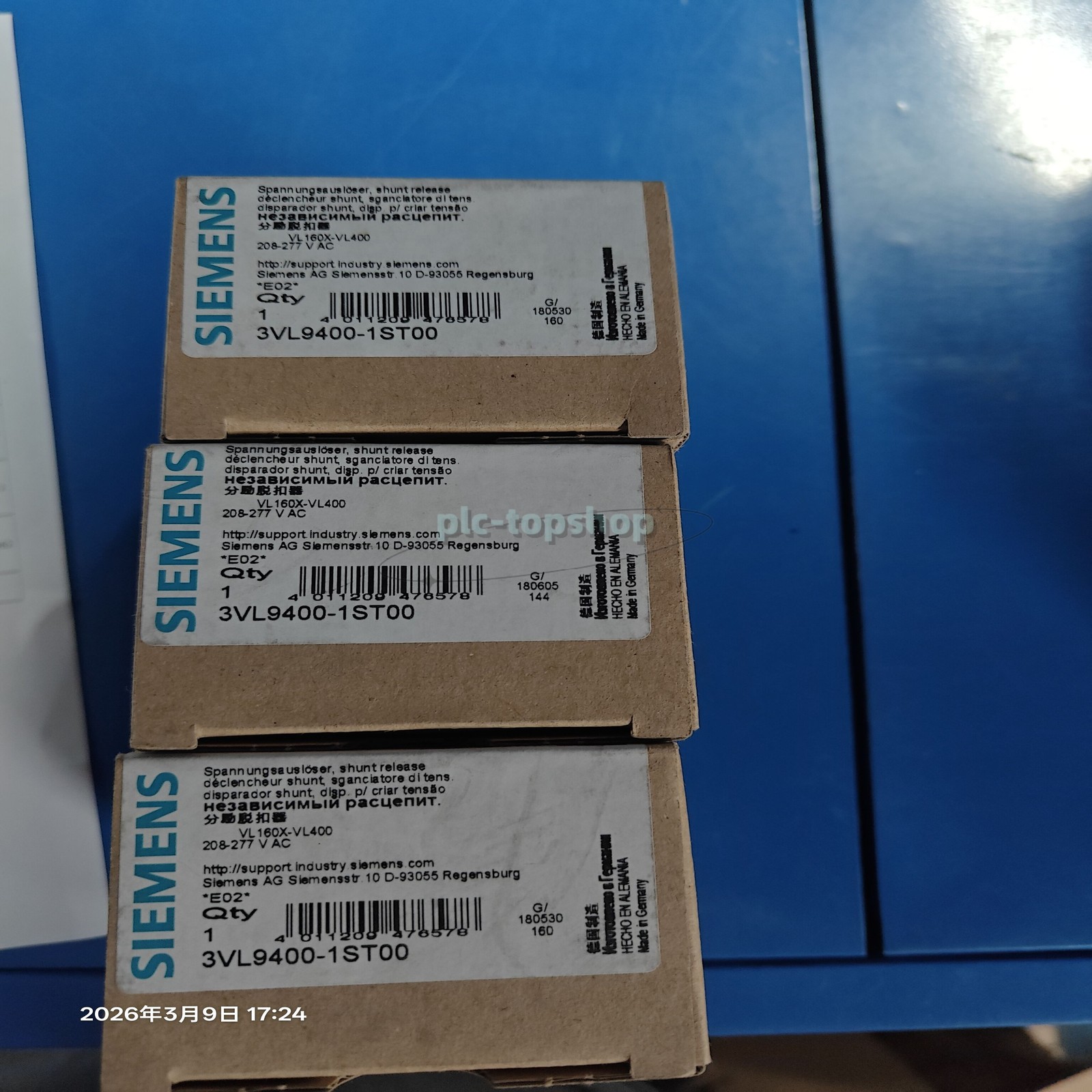 1PCS new SIEMENS 3VL9400-1ST00 plc