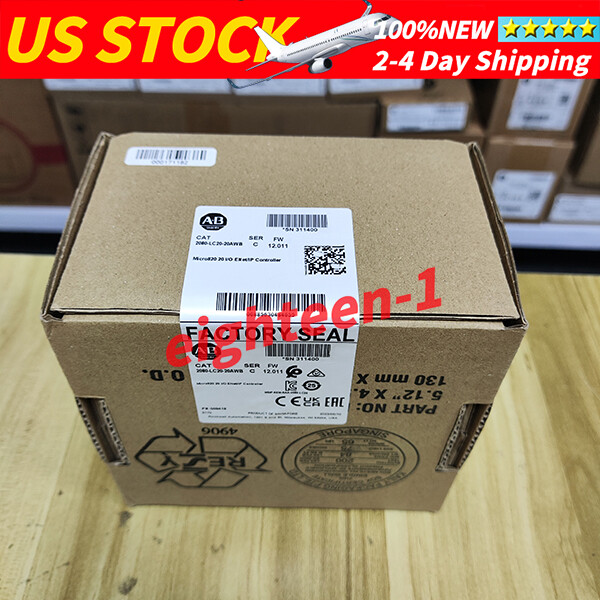 Allen-Bradley New Sealed 2080-LC20-20AWB /C Micro820 20 I/O ENet/IP Controller