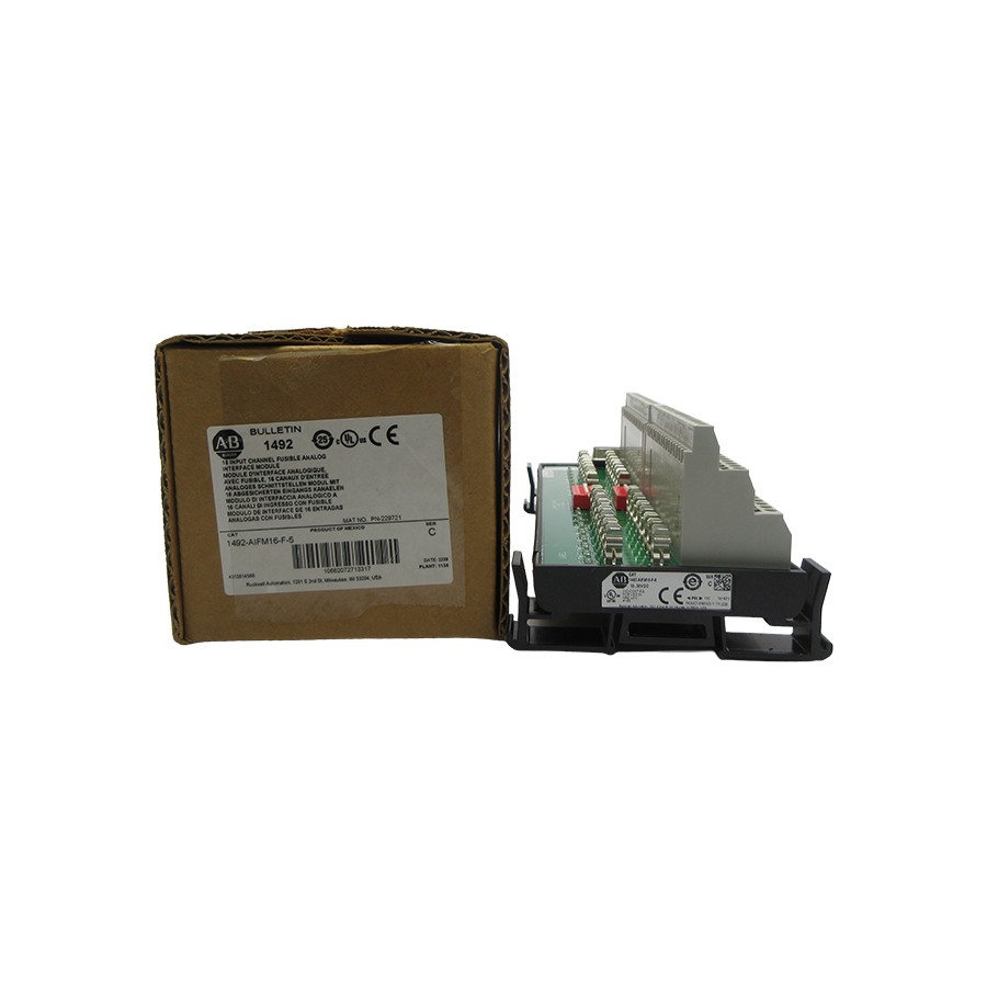 ALLEN BRADLEY 1492-AIFM16-F-5 SER. C 10-30VDC (BR/WH) NSMP