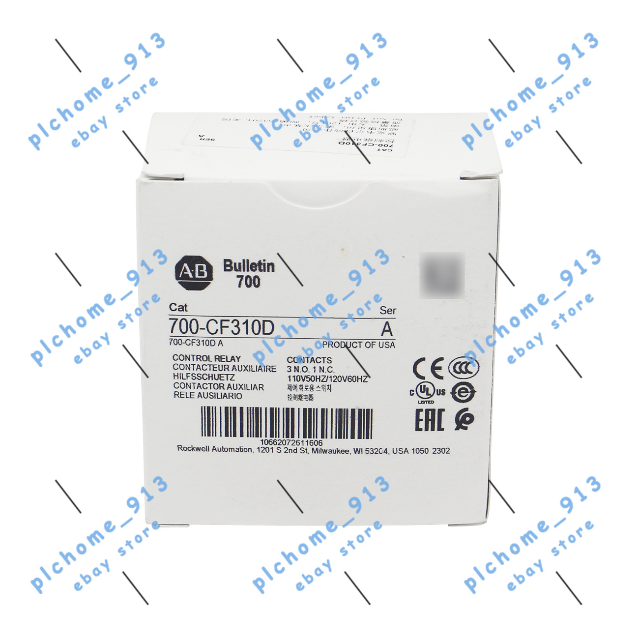 Brand New Allen Bradley 700-CF310D MCS-CF Industrial Control Relay