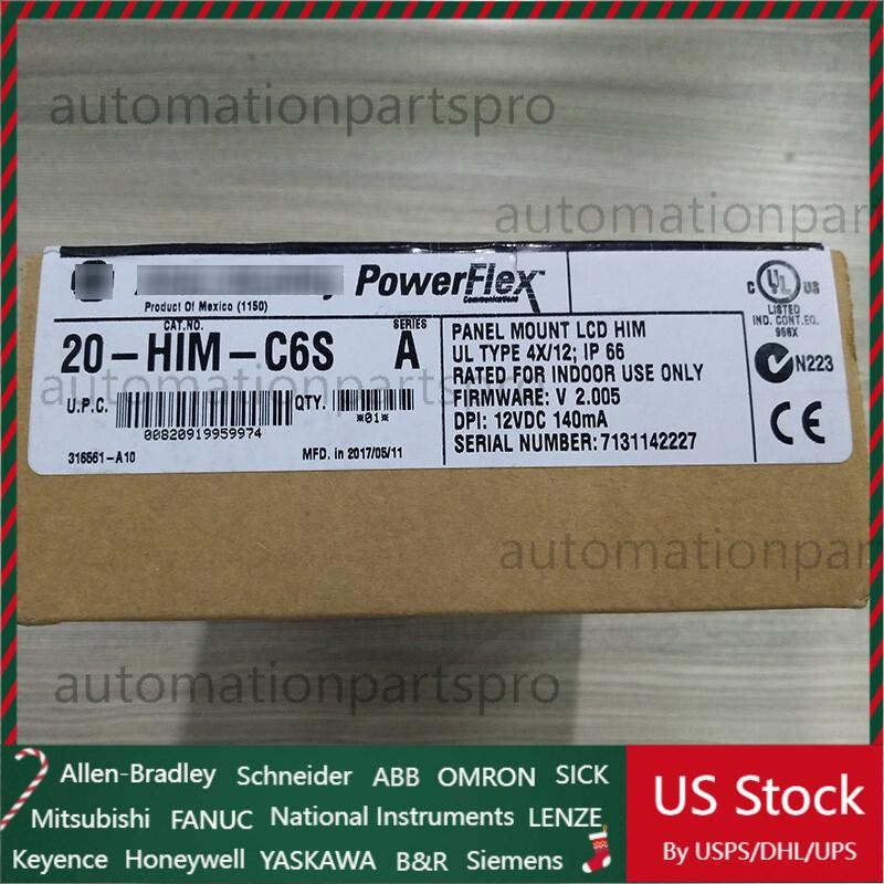 20-HIM-C6S Panel Mount LCD Motor Control 20HIMC6S New Allen-Bradley US Free Tax
