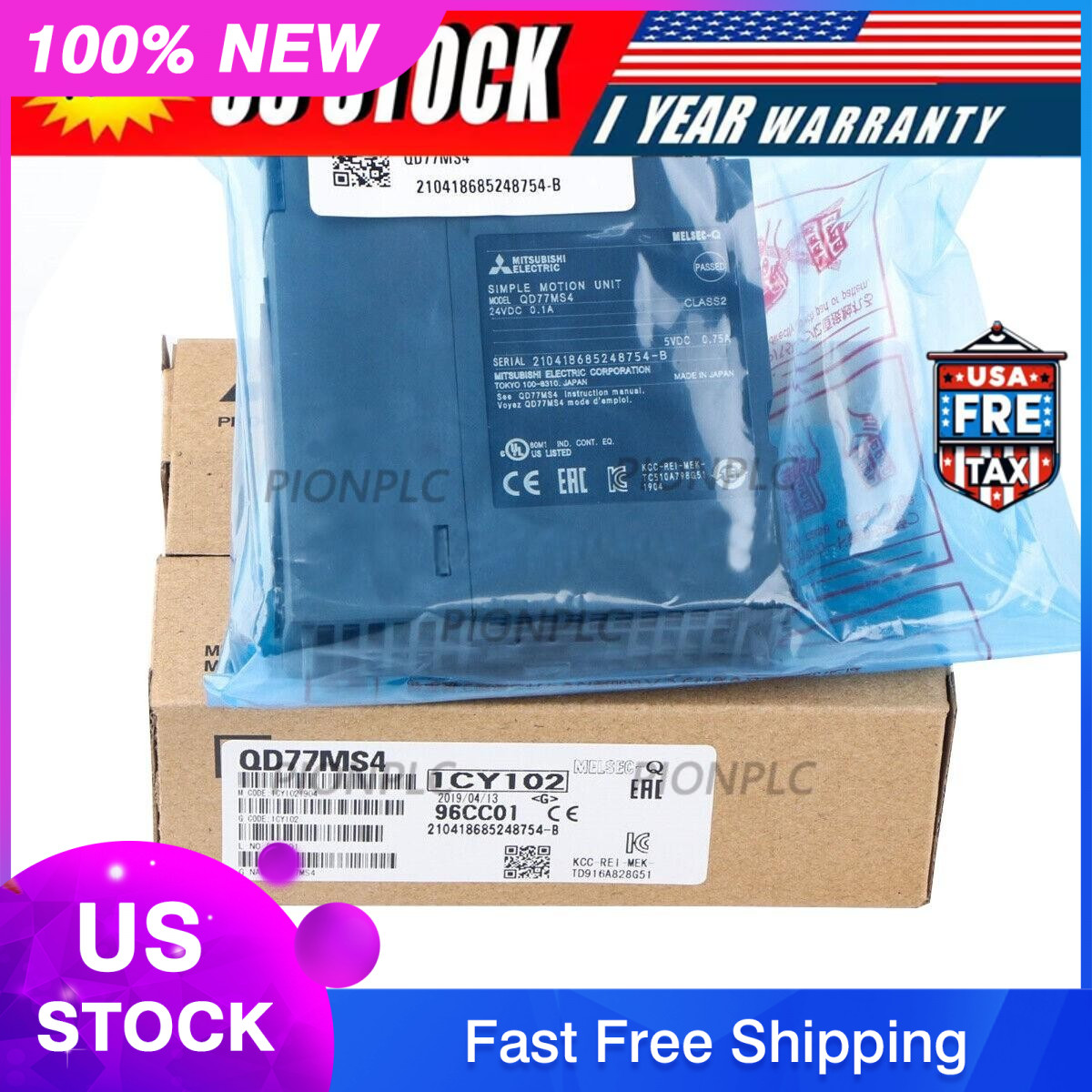 New QD77MS4 Electric Motor Sealed MITSUBISHI Positioning Module US Free TAX