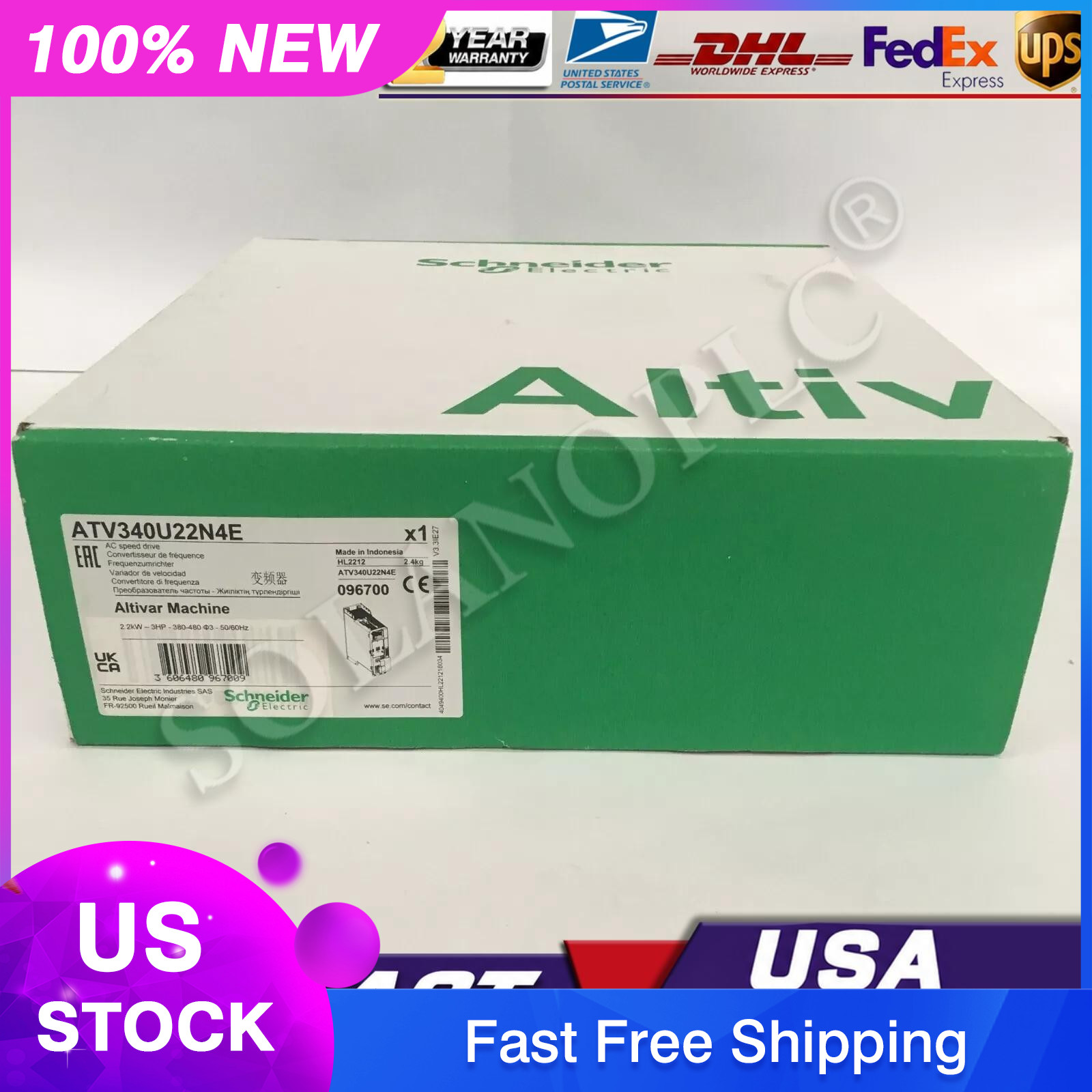 ATV340U22N4E New Schneider Variable frequency drive IN STOK ship by UPS
